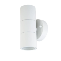 Kinkiet ogrodowy V-TAC GU10 biały MAT IP44 góra dół VT-7622 | 3800157640442 LED EUROPE