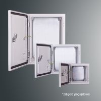 Obudowa n/t z płytą montaż PSH 404020 PROFIT 400x400x200;IP65; IK10; RAL7035,zamek herm.-D5 | PSH 404020 Kubiak