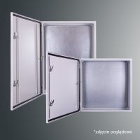 Obudowa n/t z płytą montaż PSH 1006025 PROFIT 1000x600x250;IP65; IK10; RAL7035,zamek herm.-D5 | PSH 1006025 Kubiak