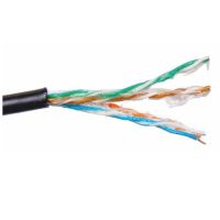 Kabel teleinformatyczny U/UTP kat.5 SecurityNET zewnętrzny żelowany czarny BĘBEN