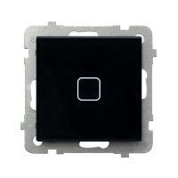 Łącznik dotykowy schodowy/krzyżowy z podświetleniem ŁPD-25RS/m/32 czarne szkło SONATA TOUCH | ŁPD-25RS/m/32 Ospel