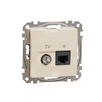 Gniazdo komputerowe-TV (kat. 6 UTP), beżowy, Sedna Design & Elements | SDD112469T Schneider Electric