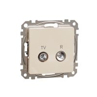 Gniazdo R/TV końcowe (4dB), beżowe, Sedna Design & Elements | SDD112471R Schneider Electric