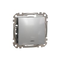Łącznik 1-biegunowy z sygnalizacją załączenia, srebrne aluminium, Sedna Design & Elements | SDD113101N Schneider Electric