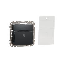 Łącznik hotelowy, czarny antracyt, Sedna Design & Elements | SDD114121 Schneider Electric