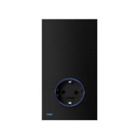 Gniazdo Schuko / centralka Hub Pro iO. Monoblock. do puszki o głęb. min. 60mm czarny mat Simon 100 | 10032108-238 Kontakt Simon