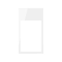 Ramka minimal pionowa 2-krotna, 3x1/2 biały Simon 100 | 10002621-130 Kontakt Simon