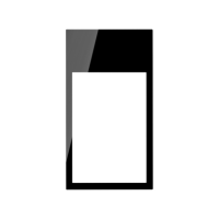 Ramka minimal pionowa 2-krotna, 3x1/2 czarny Simon 100 | 10002621-138 Kontakt Simon