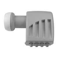 Konwerter LNB OFFSET QUAD 4x HH/VH/HL/VL W60dB | 747202 Televes