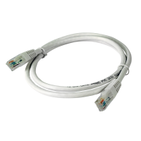 Kabel sieciowy Patchcord U/UTP Cu Kat 6 PVC, 1 m, biały | 209012 Televes