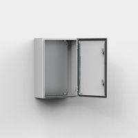 Obudowa metalowa n/t 400x600x210 IP66 z płytą montażową drzwi pojed. RAL7035 MAS0406021R5 | MAS0406021R5 Hoffman (Eldon)
