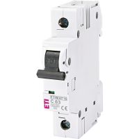 Wyłącznik nadprądowy 1P C 63A 6kA AC ETIMAT10 | 002131722 Eti