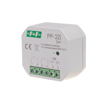 Przekaźnik elektromagnetyczny, 2Z 16A, montaż podtynkowy,U=7÷30VAC/9÷40VDC;2Z 16A (160A/20ms) | PP-2Z-LED-24V F&F