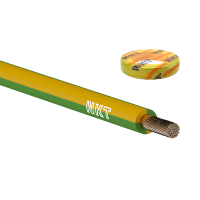 Przewód instalacyjny H07V-K (LGY) 2,5 450/750V, żółto-zielony KRĄŻEK | 160001063C0100 Nkt