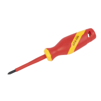 Wkrętak izolowany PH1x80 mm 1000V - zawieszka plastikowa - 1 szt. MODECO EXPERT | MN-10-581 Rawlplug