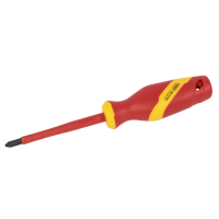 Wkrętak izolowany PH2 x100 mm 1000V S2- zawieszka plastikowa - 1 szt. MODECO EXPERT | MN-10-582 Rawlplug