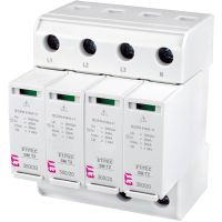 Ogranicznik przepięć, kombinowany (warystor+iskiernik), TN-S, ETITEC SM T2 300/20 4+0 RC, typ T2 (C) | 002440751 Eti