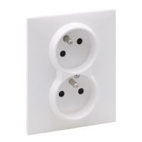 Gniazdo 2P+Z (czeskie) z przesłoną 16 A 250 V zaciski automatyczne (monoblok), biały, Suno | 721182 Legrand