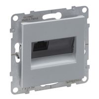 Gniazdo RJ45/Kat. 6 UTP, aluminium, Suno | 721352 Legrand