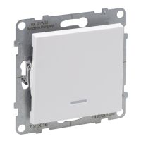 Łącznik schodowy z podświetleniem 10 AX 250 V zaciski automatyczne, biały, Suno | 721116 Legrand