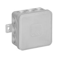 Puszka n/t CLICK IP54 12 przepustów kablowych 75x75x41mm szary | OR-JB-13802/G Orno