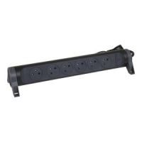 Przedłużacz PREMIUM obrotowy 6X2P+Z, z przewodem 1.5m 3x1,0mm2 czarny/grafitowy | 049456 Legrand