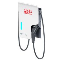 Ładowarka samochodowa EVB WALLBOX 1M AC 22kW, wtyczka typ2, kabel spiralny 4,8 m, licznik MID z kon. | AS50D00020KON Aniro