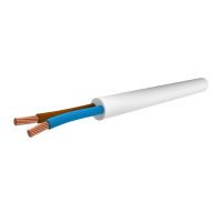 Przewód warsztatowy H05VV-F (OWY) 2x1,0 300/500V biały BĘBEN | 5901259807721 Ełktrim