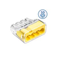 IDEALNA Szybkozłączka wtykowa SCP4 B10 transparentny/żółty (woreczek = 10 szt.) | 88001004 Simet