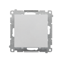 Łącznik schodowy bez piktogramu (moduł) 10 AX, 250 V~, szybkozłącza, Aluminium mat Simon 55 | TW6.01/X/143 Kontakt Simon