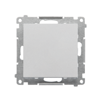 Łącznik schodowy z podświetleniem LED (moduł) 10AX 250V, szybkozłącza, Aluminium mat Simon 55 | TW6L.01/X/143 Kontakt Simon