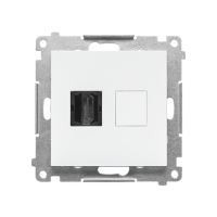 Gniazdo HDMI (moduł), Biały mat Simon 55 | TGHDMI.01/111 Kontakt Simon