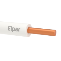 Przewód instalacyjny H05V-U (DY) 1,0 300/500V, biały KRĄŻEK | 5901854404172 Elpar