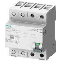 Wyłącznik różnicowoprądowy 1+N typ B, In: 40 A, 30 mA, 6 mA DC, Un AC: 230 V | 5SV3324-4KK60 Siemens