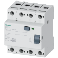 Wyłącznik różnicowoprądowy 3+N typ A, selektywny, In: 125 A, 300 mA, Un AC: 400 V | 5SV3645-8 Siemens