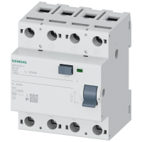 Wyłącznik różnicowoprądowy 3+N typ AC, In: 125 A, 30 mA, Un AC: 400 V | 5SV4345-0 Siemens