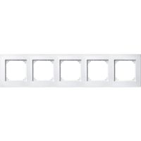 Ramka pięciokrotna, Merten, M-Plan, biały polarny (mat) | 486519 Schneider Electric
