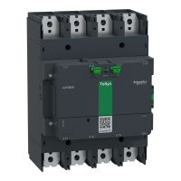 Stycznik mocy, TeSys Giga, 4 biegunowy (4NO), AC-1 <=440V 1050A, wersja rozszerzona, 48…130V szeroko | LC1G8004EHEA Schneider Electric
