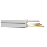 Kabel światłowodowy tc FTTH-2J, G.657A1, FRP, biały SZPULA | 26405 Elpio