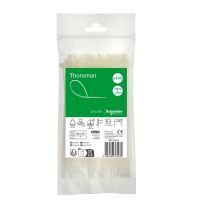 Opaska kablowa 150x3.6 mm (100 sztuk), Thorsman, biała | IMT46405 Schneider Electric