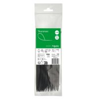 Opaska kablowa 200x2.5 mm (100 sztuk), Thorsman, czarna | IMT46410 Schneider Electric