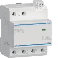 Ogranicznik przepięć T1+T2+T3 kombinowany 3+1 TN-S/TT Iimp=50kA styk, SPD  | SPA412 Hager