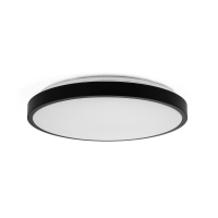 Oprawa sufitowa plafoniera V-TAC 24W LED okrągły 30cm natynkowy IP44 czarny VT-8624B 4000K 2500lm | 3800170211889 LED EUROPE
