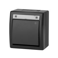Łącznik natynkowy zwierny światło IP55 antracytowy, AQUANT 2K | 5004-17 Elektro-Plast Nasielsk
