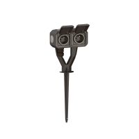 Gniazdo ogrodowe 2X2P+Z komplet natynkowy 16A-250V~ antracyt, Nowe Plexo  | 069749L Legrand