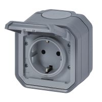 NOWE PLEXO - GN. SCHUKO 2P+Z ZACISKI AUTO KOMPLET NATYNKOWY 16 A-250V~ SZARE | 069730L Legrand
