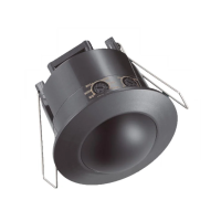 Czujnik ruchu sufitowy 360st wpuszczany okrągły czarny full black V-TAC VT-8029 | 3800170225404 LED EUROPE