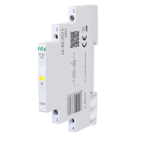 Lampka kontrolna zasilania z zabezpieczeniem 1/3S 1xLED ŻÓŁTA | LK-BZ-701Y F&F