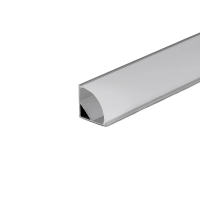 Profil do LED zestaw, ALU anodowany kątowy V-TAC 2mb klosz mleczny 15,8x15,8mm VT-8109 | 3800157636810 LED EUROPE