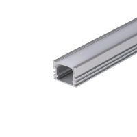 Profil do LED zestaw, ALU anodowany V-TAC 2mb klosz mleczny 17,4x12,1mm VT-8116 | 3800157636865 LED EUROPE